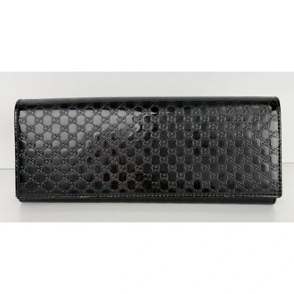 Gucci Broadway Clutch Small in Black Embossed Microguccissima Patent Leather S05 - Picture 2 of 16